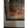 Image 4 :  Framed artwork is a limited edition print titled "Autumn Day" by artist Kim Coulter. 
Artwork Title