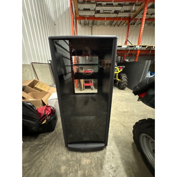 Stereo stand. It's 21 inches deep by 22 inches wide by 51 inches high.