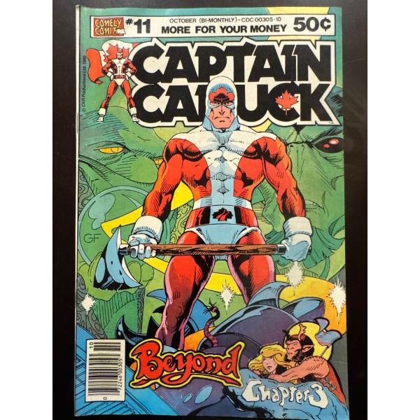  Captain Canuck comic book, specifically issue #11 published by CKR Productions Ltd. in October 1980