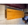 Image 1 :  vintage-style wooden coffee table features a rectangular top, sturdy turned legs, and built-in stor