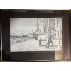 Image 1 :  framed artwork is a limited edition wildlife print titled "Rocky Mountain Elk" by Canadian artist B