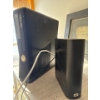 Image 1 :  Microsoft Xbox 360 S console paired with a Western Digital My Book external hard drive. condition u