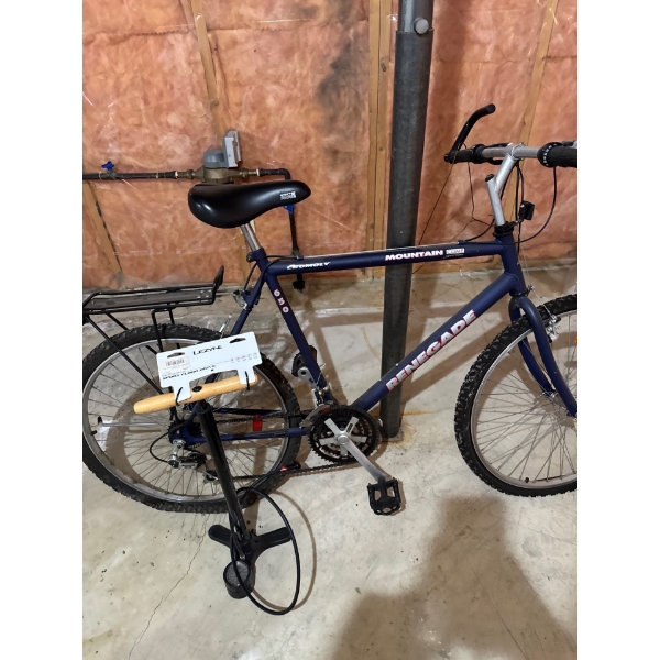 RENEGADE CROMOLY MOUNTAIN COMP AND LEZYNE SPORTS FLOOR DRIVE  220 PSI BRAND NEW  PUMP