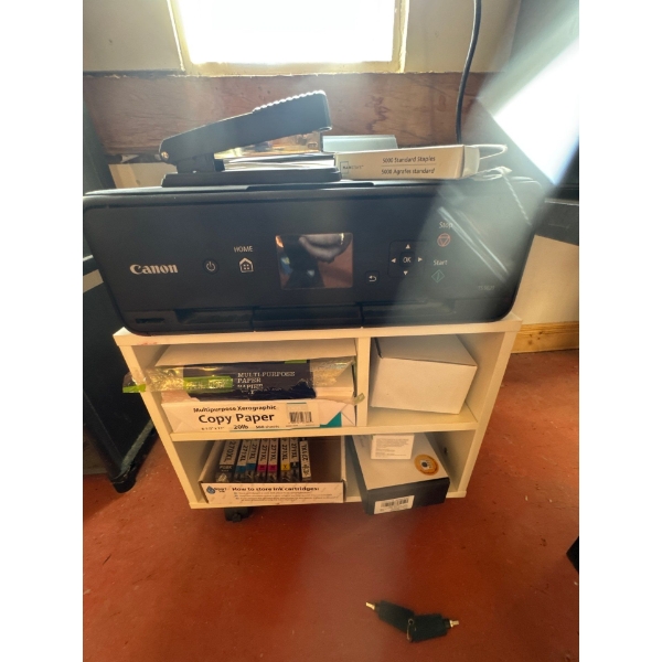  Canon PIXMA TS5000 series all-in-one inkjet printer, which uses wet ink cartridges rather than tone