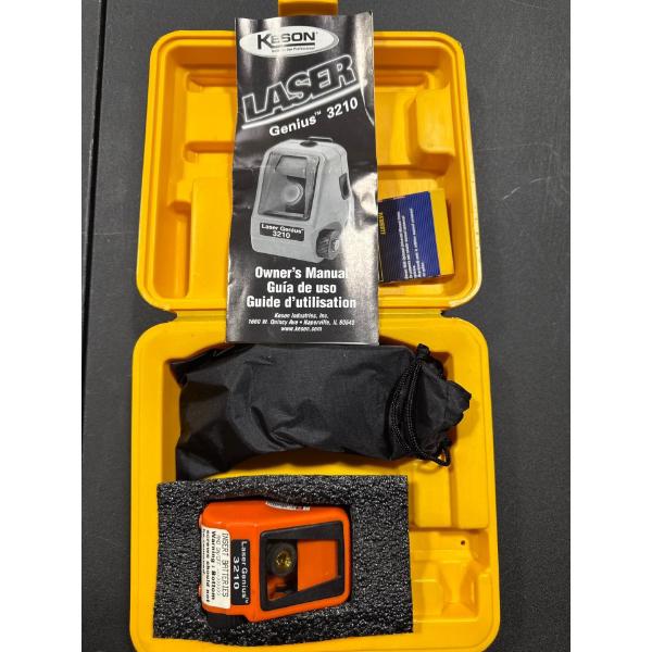 Keeson laser level Genius thirty two ten. Brand new inbox