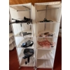 Image 1 : Two linen racks, fabric ones with aluminum frame. Contents not included. 67 tall by 19 wide by 24 de