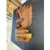 Image 2 : Wood carved Harley Davidson motorcycle statue. 20 inches high by 10 inches wide by five and a quarte