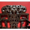 Image 2 : - 1800s Set of 2 antique Chinese armchairs constructed in rosewood | - Detailed carved dragon and fl