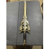 Image 2 : 34 and a half inch stainless steel sword with skulls and spikes. Tribal designs. Stainless steel.