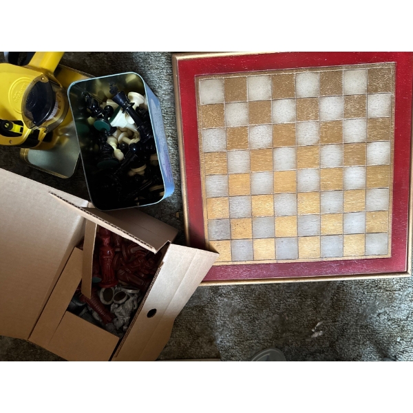 Chest pieces and chest board.