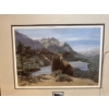 Image 3 : framed limited edition signed and numbered print titled "King of the Mountain" by artist Marten Viss