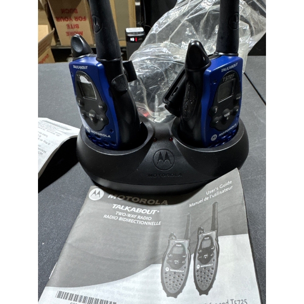 Motorola talk about two way radio with all hardware.