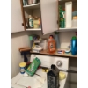 Image 1 :  all items on top of washer, all items in cabinets included on two left cabinets.