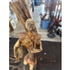 Image 3 :  vintage Mexican folk art paper mache figurine, likely dating from the 1960s or 1970s, depicting a m