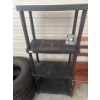 Image 1 : Black plastic shelving unit  and head lamp