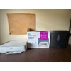 Image 1 : HP printer, instant ink, desk jet 2723e model and staples paper shredder