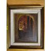 Image 2 :  painting depicting a stone entryway or alleyway. 