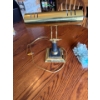 Image 2 : Vintage Brass Desk lamp with black marble features, in working condition