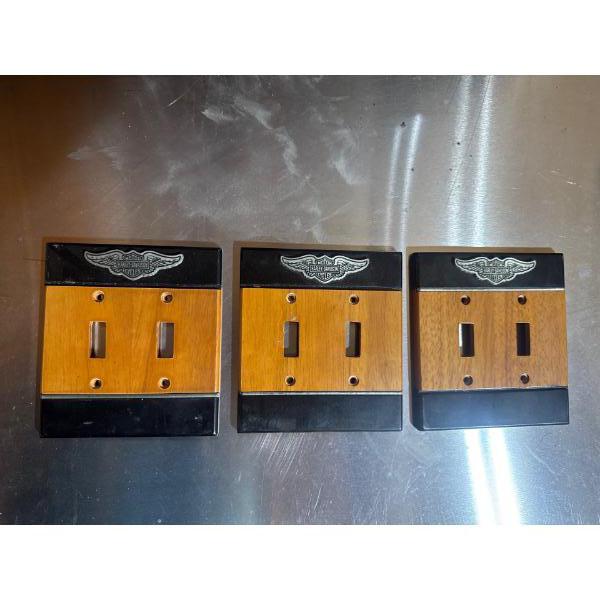 Harley Davidson light switch covers, all three included