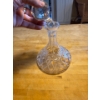 Image 1 : Vintage cut glass ships decanter, similar in style to those produced by Stuart Crystal. 
It has a wi