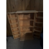 Image 6 : Wooden storage cabinet with double doors featuring interior shelving suitable for organizing CDs or 