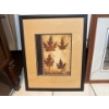 Image 1 :  framed wall art piece is titled "Maple Leaves 3" and is a print by Kimberly Poloson. 