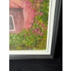 Image 3 : Framed Tuscany Landscape Acrylic Painting w/Collectible Glass Vase & Terracotta Style Vase