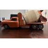 Image 1 :  Vintage Structo pressed steel ready-mix concrete toy truck, likely manufactured between the 1950s a