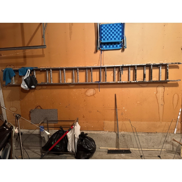 Aluminum Ladder: An extension ladder