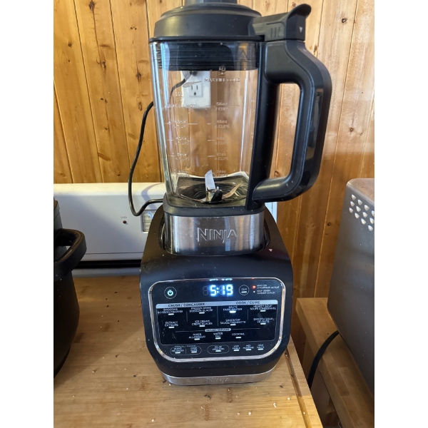 A Ninja Foodi Cold & Hot Blender. It has an Auto-iQ intelligent programs for automated blending and 