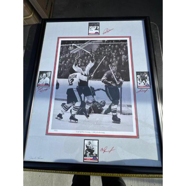 Goal of the century framed painting It's 28 and a half wide by 35 and a quarter long FRAMED PHOTO WI
