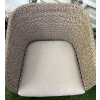 Image 2 : Mid Century Modern Style Outdoor Living Wicker Furniture w/Cushions  Two Seater Sofa & Two Arm Chair