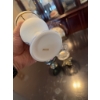 Image 5 : Japanese ceramic oil lamp with floral design, a pressed cut glass compote or candy dish with ornate 
