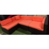 Image 2 : Aventura Orange Patio Sectional Sofa & Chair Set- Indoor/Outdoor w/ Table Rattan/Wicker 32"dx28"back