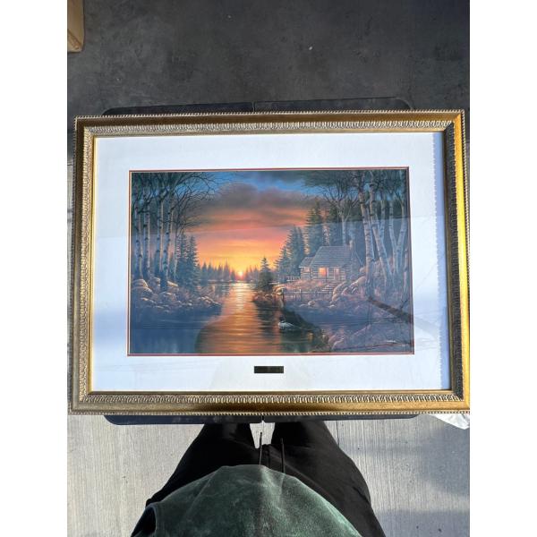 Evening shadow, Derek Hansen. Painting. Forty and three quarters long by thirty and three quarters w