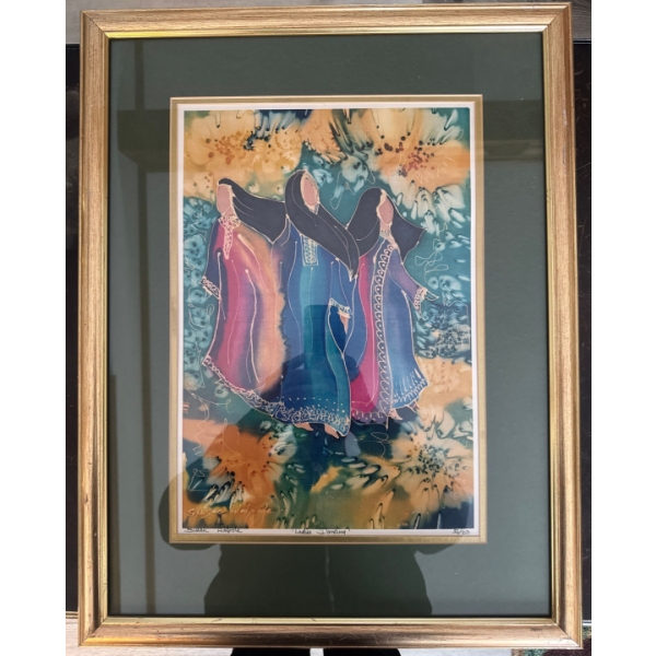  limited edition giclee print titled "Cafe de Paris" by British impressionist artist Sherree Valenti