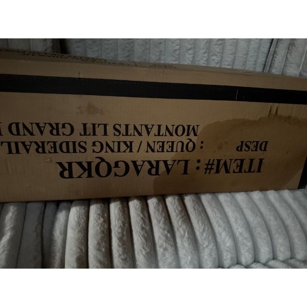 Lara Panel Bed side rails Antique Grey - Queen Size