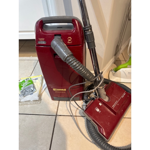  vintage Kenmore Whispertone canister vacuum cleaner, 