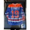 Image 1 : J Shultz signed jersey with certificate of authenticity in in framed picture frame, 33 inches wide b