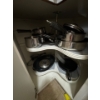 Image 1 : cast iron pans. All pan cooking ware included. Everything in cabinet.