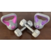 Image 1 : Assorted Women's Training Weights  5 & 10 lbs Steel & Handled Weight Balls