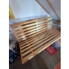 Image 1 : Wood slat folding futon, mattress not included