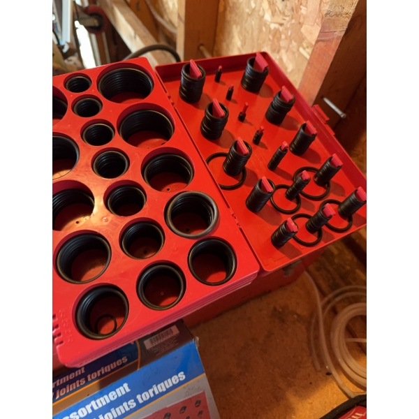 Power Fist set with 407 O-rings in various sizes. Includes storage case and detailed size chart. Sui