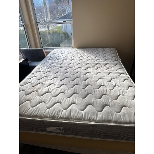 Double mattress and box spring and frame
