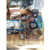 Image 1 : Vintage costume jewelry and accessories, The assortment includes various necklaces, bracelets, brooc