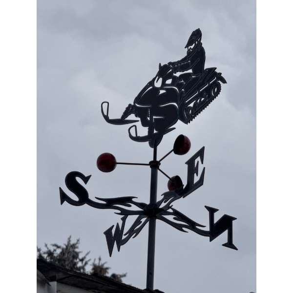  Snowmobile Garden Weathervane 