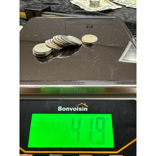 silver 80% dimes 42 grams