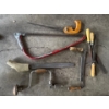 Image 1 : Collection of old hand tools, hand drill, rasp, file with antler handle, wood saws, very nice files.