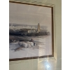 Image 4 : framed lithograph print titled "Ramla, ancient Arimathea," created by Louis Haghe after a drawing by