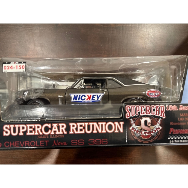  limited edition 1:18 scale diecast model of a 1969 Chevrolet Nickey Nova SS L89 396, produced by Au